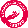 DERMATOLOGICALLY TESTED 皮膚科学テスト